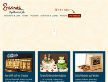 Tablet Screenshot of cafe-erasmie.de